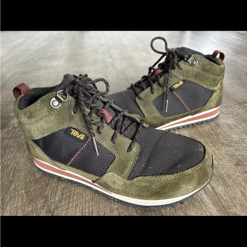 Teva Olive and Black Sneakers